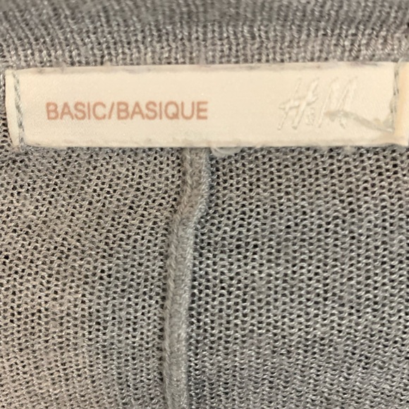 Long Gray Cardigan Sweater - Picture 2 of 3